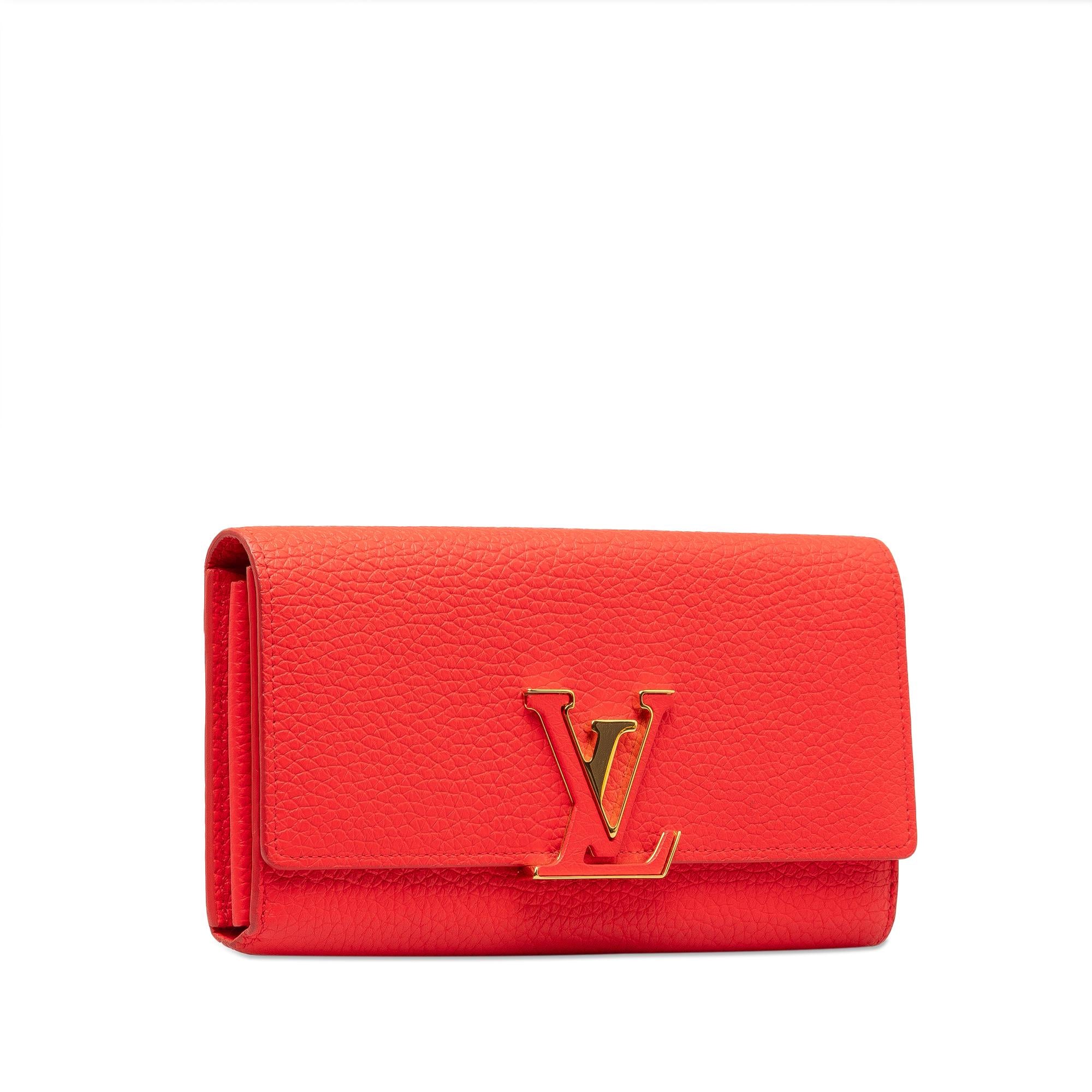 Louis Vuitton Taurillon Capucines Wallet (SHG-yin9o0)