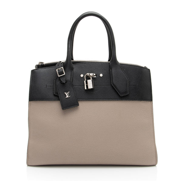 Louis Vuitton Taurillon City Steamer MM Tote (SHF-mLBfUs)