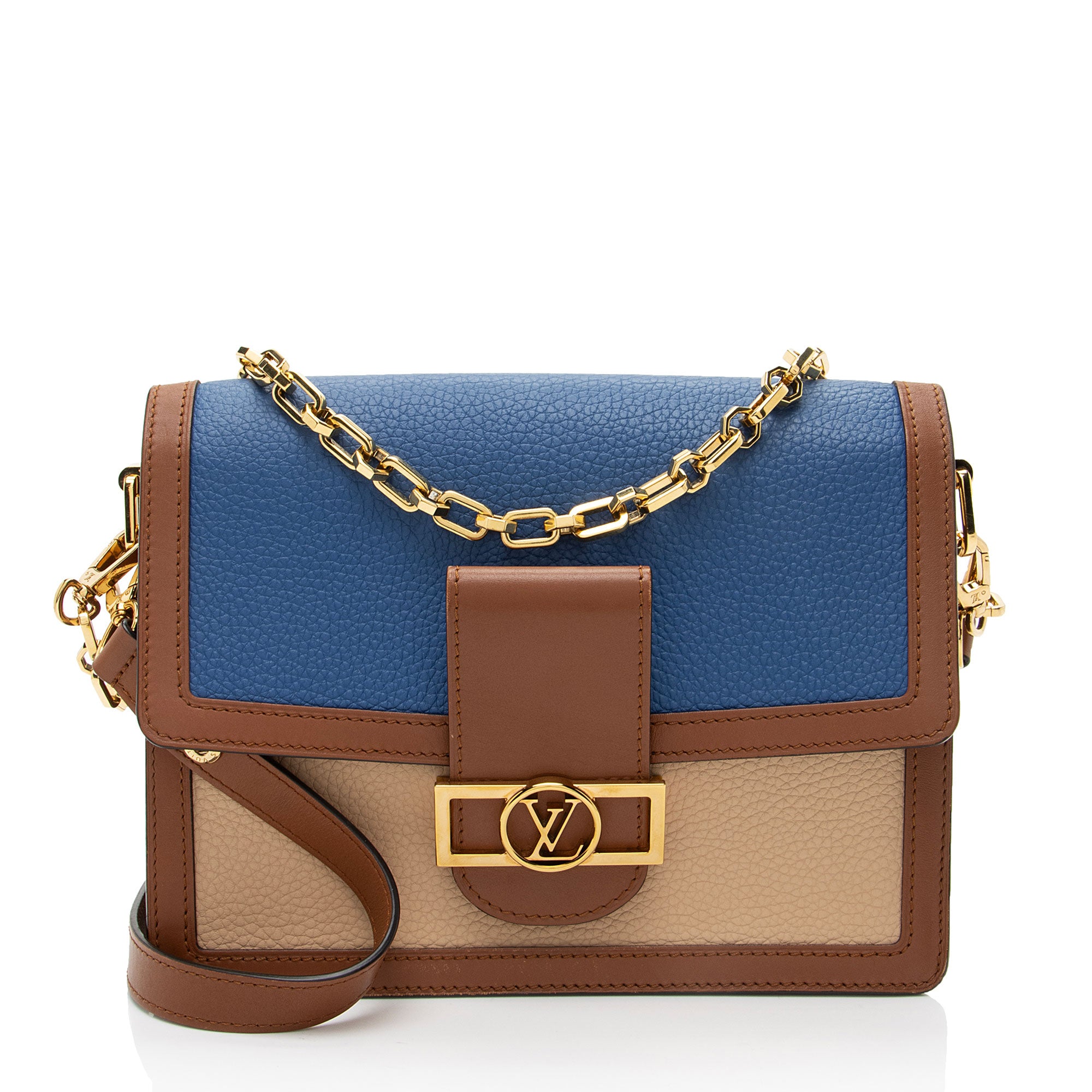 Louis Vuitton Taurillon Leather Dauphine MM Shoulder Bag