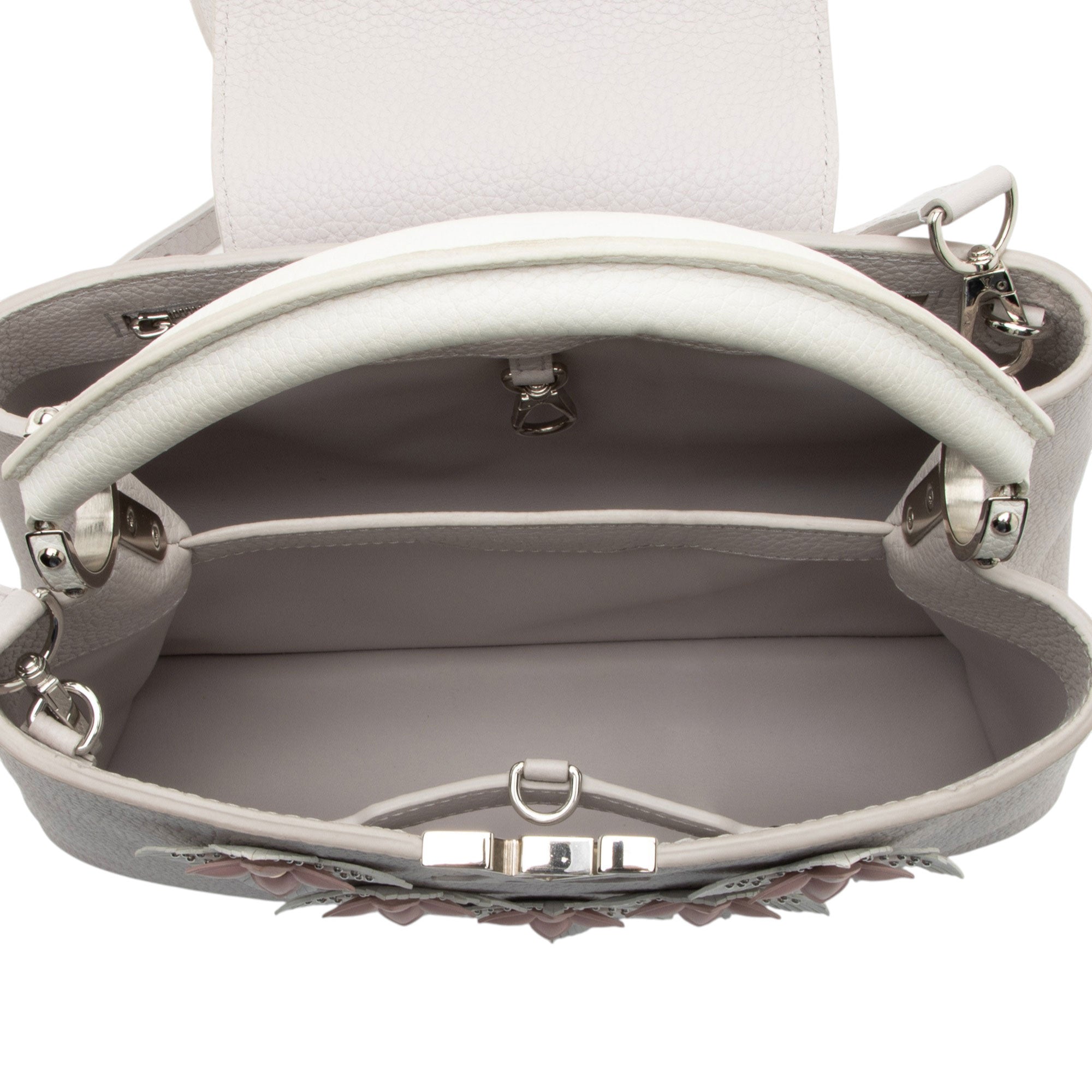 Louis Vuitton Taurillon Mechanical Flowers Capucines PM Bag