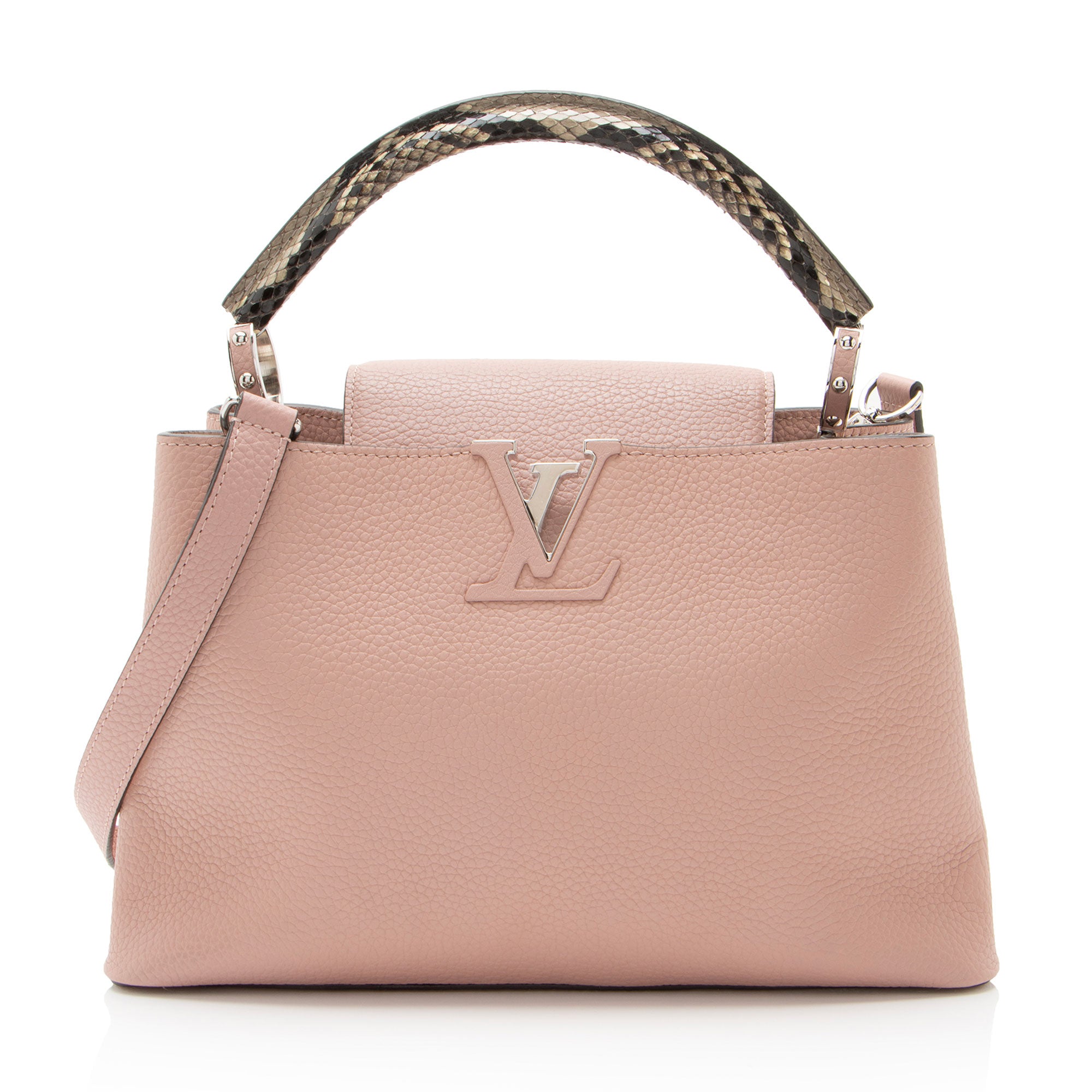 Louis Vuitton Taurillon Python Capucines PM Bag