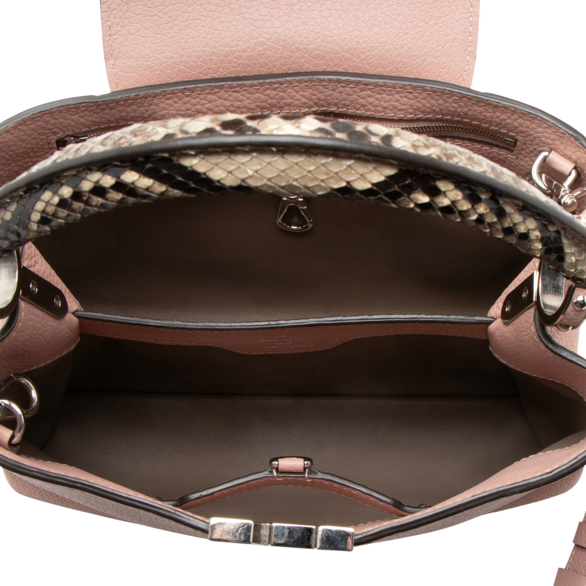 Louis Vuitton Taurillon Python Capucines PM Bag