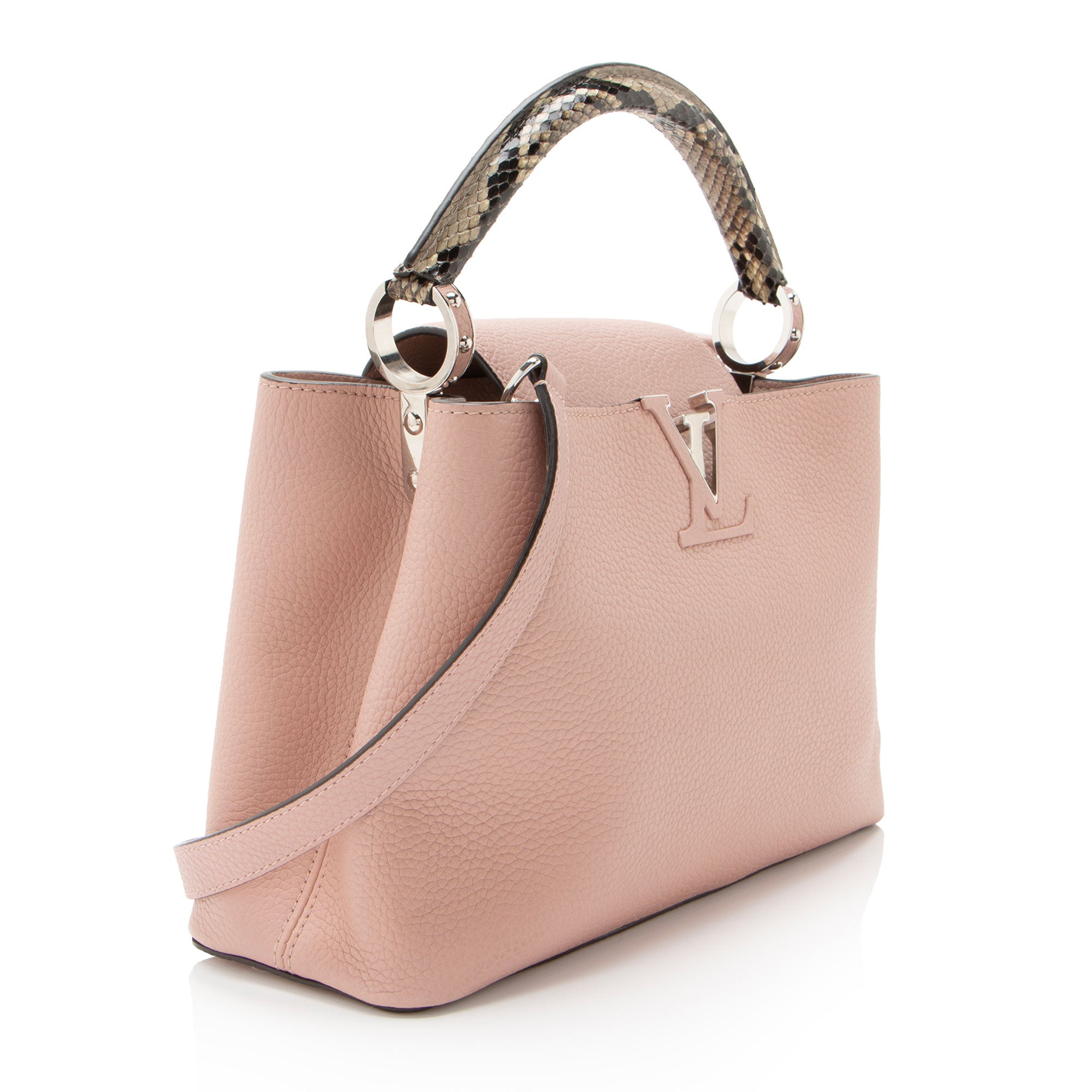 Louis Vuitton Taurillon Python Capucines PM Bag