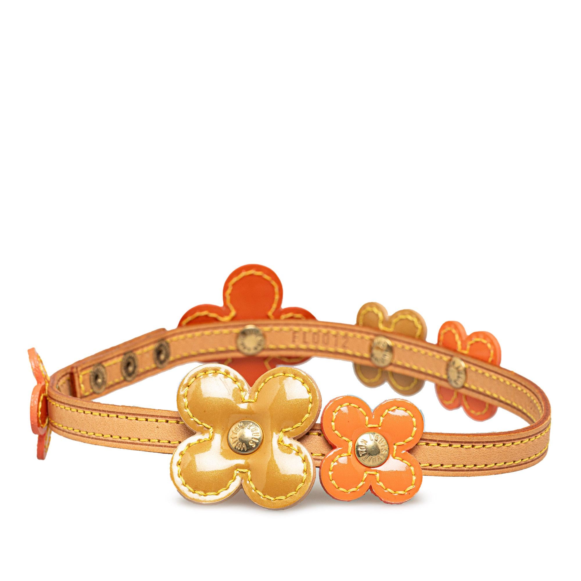 Louis Vuitton Vernis Fleurs Double Wrap Bracelet Choker (SHG-0nhMtR)