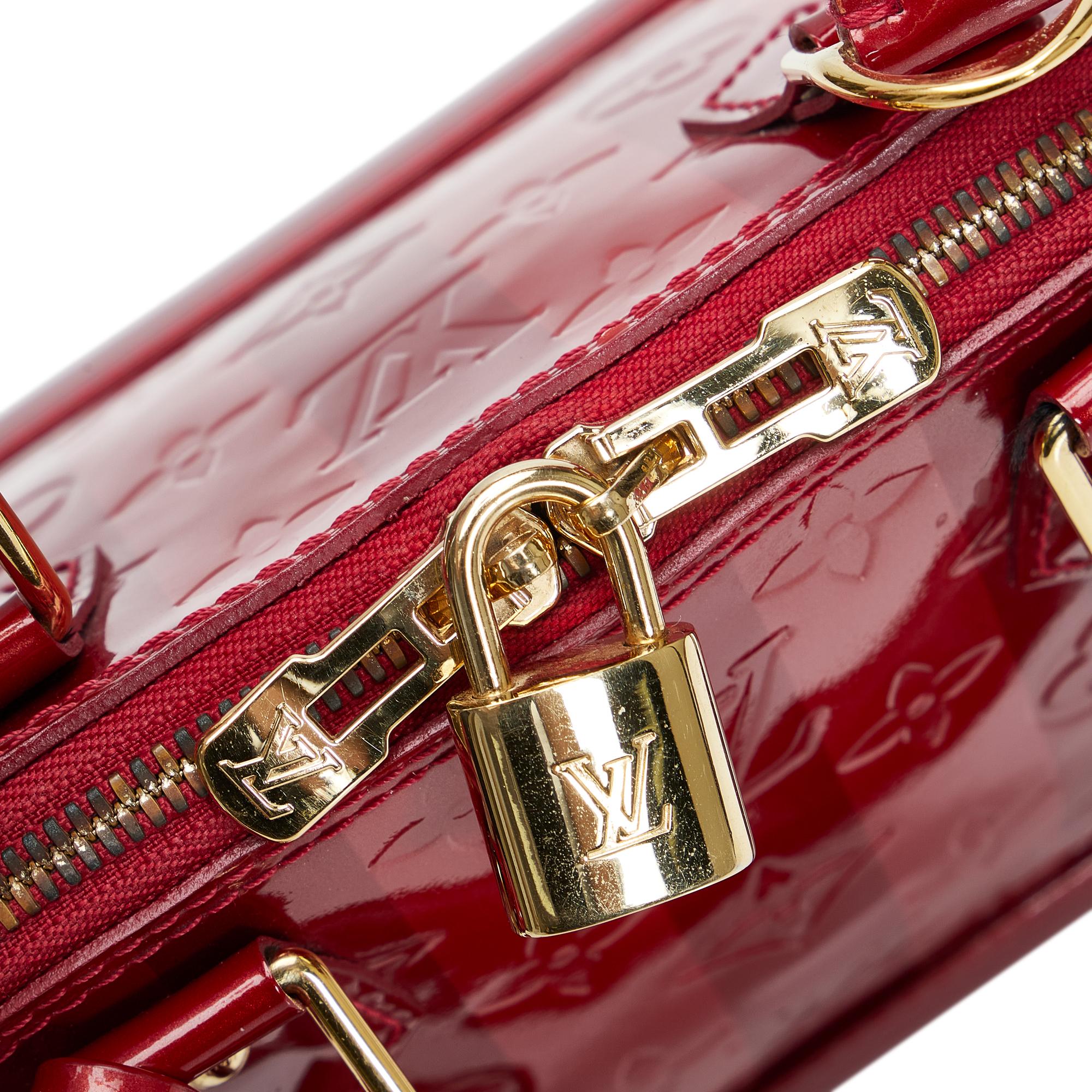 Louis Vuitton Vernis Rayures Alma BB (SHG-0Gjotx)