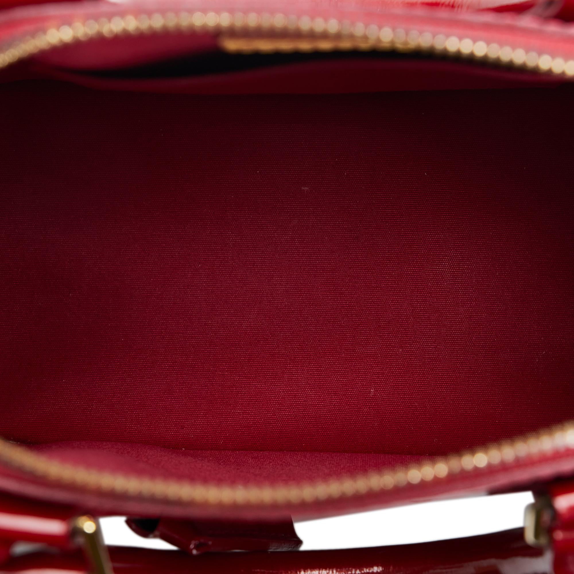 Louis Vuitton Vernis Rayures Alma BB (SHG-0Gjotx)