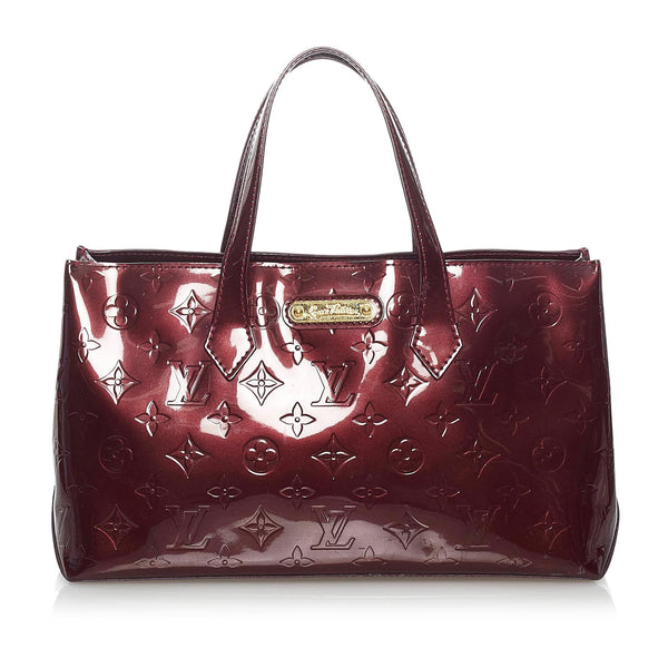 Wilshire patent leather tote Louis Vuitton Burgundy in Patent
