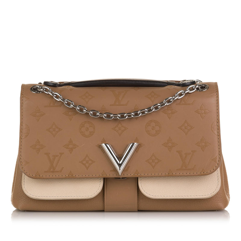Louis Vuitton Cuir Plume and Cuir Ecume Leather Very One Handle in