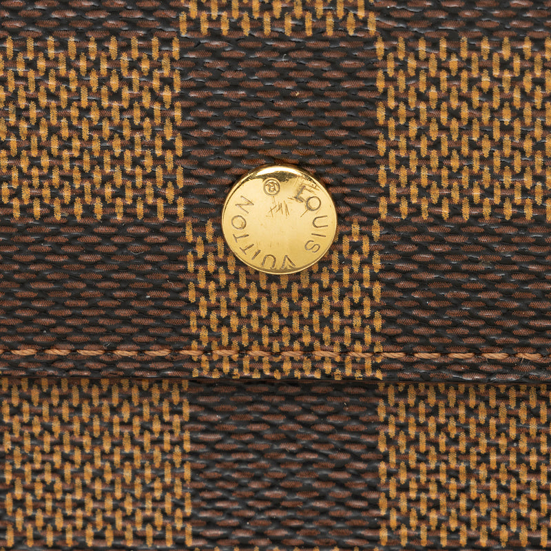 Louis Vuitton Vintage Damier Ebene Porte Tresor International Wallet (SHF-rAuFtK)