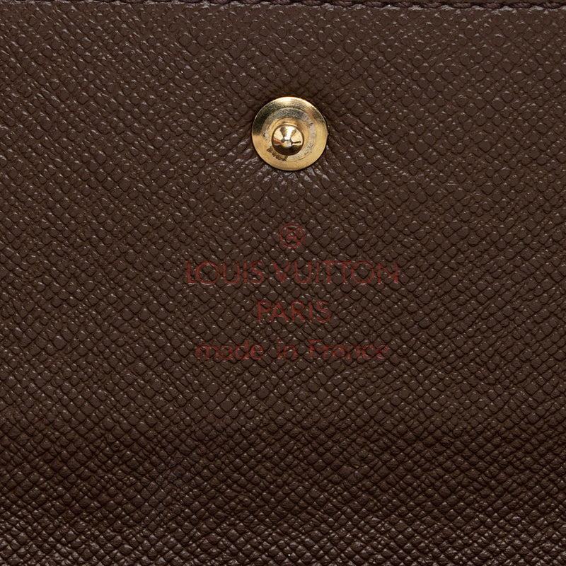 Louis Vuitton Vintage Damier Ebene Porte Tresor International Wallet (SHF-Mi47TG)
