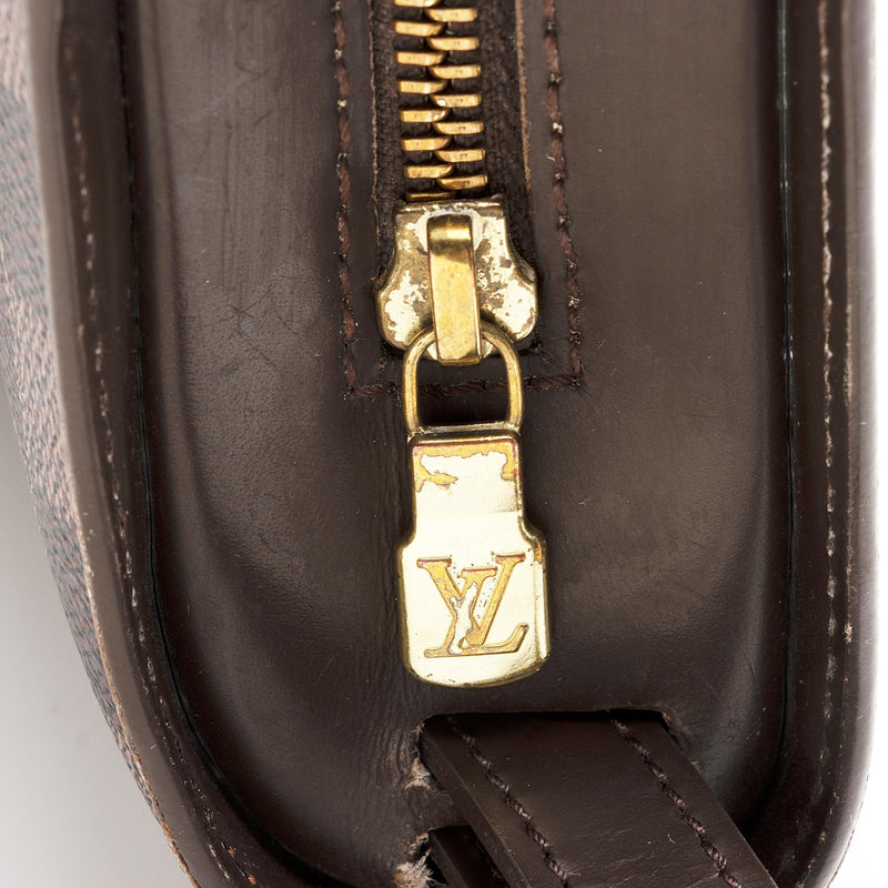 Louis Vuitton Vintage Damier Ebene Saint Louis Wristlet Clutch (SHF-22250)