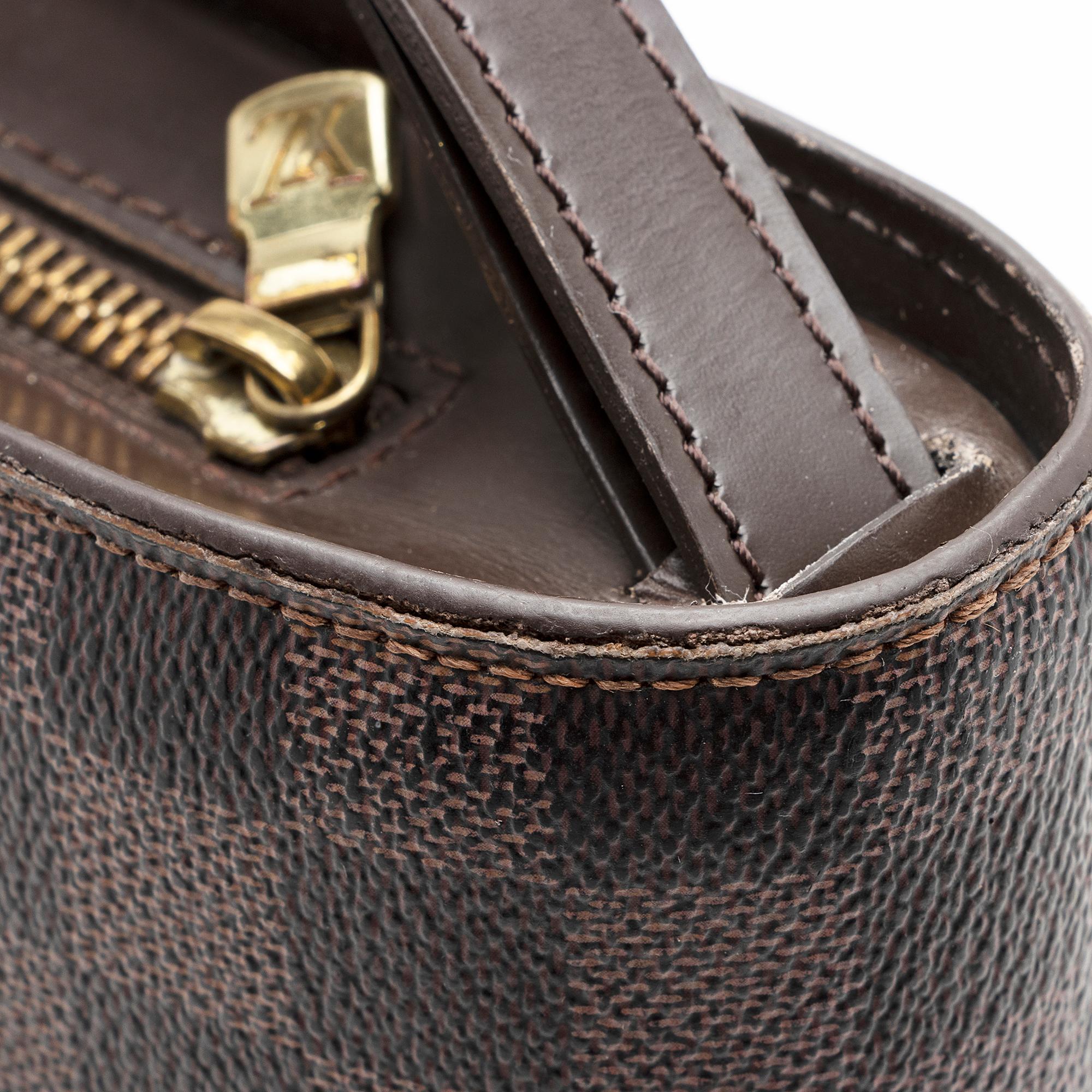 Louis Vuitton Vintage Damier Ebene Saint Louis Wristlet Clutch (SHF-22250)