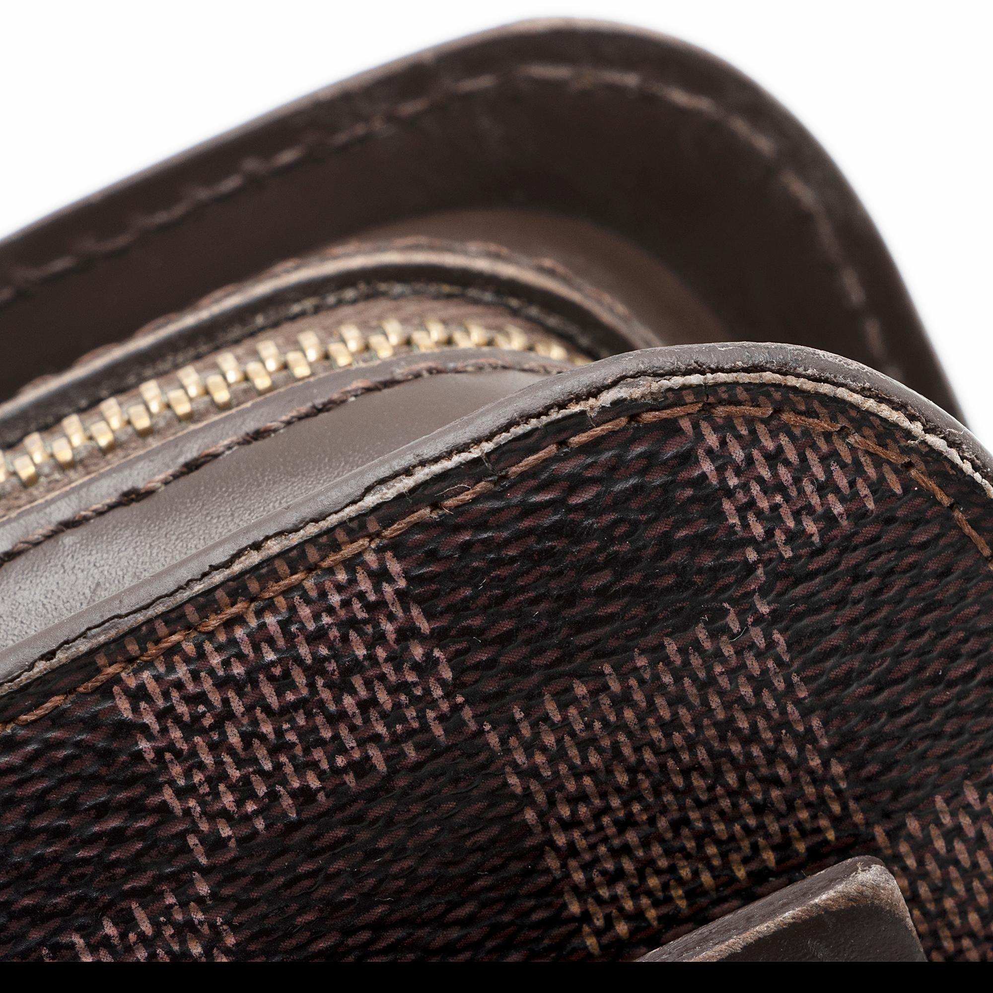 Louis Vuitton Vintage Damier Ebene Saint Louis Wristlet Clutch (SHF-22250)