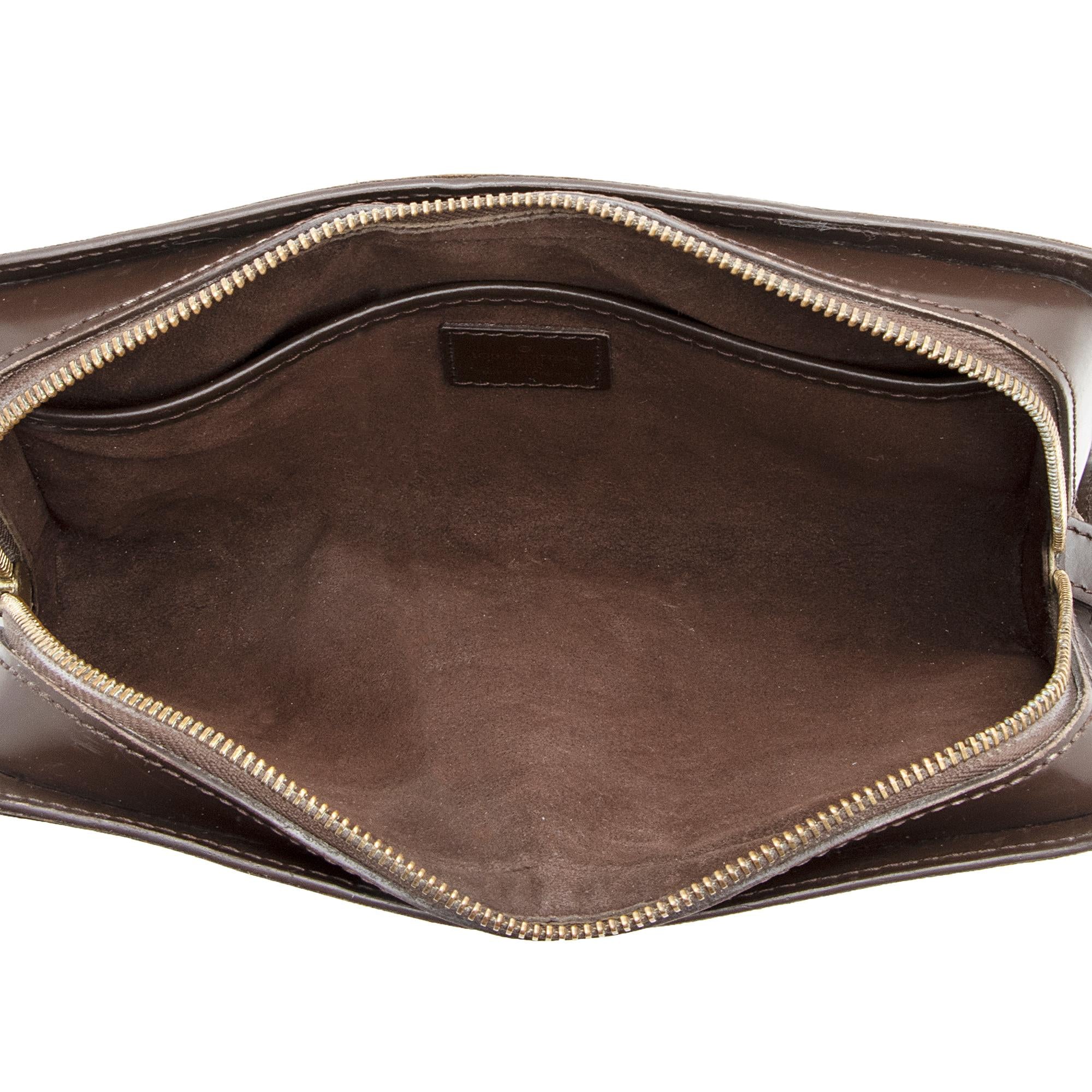 Louis Vuitton Vintage Damier Ebene Saint Louis Wristlet Clutch (SHF-22250)