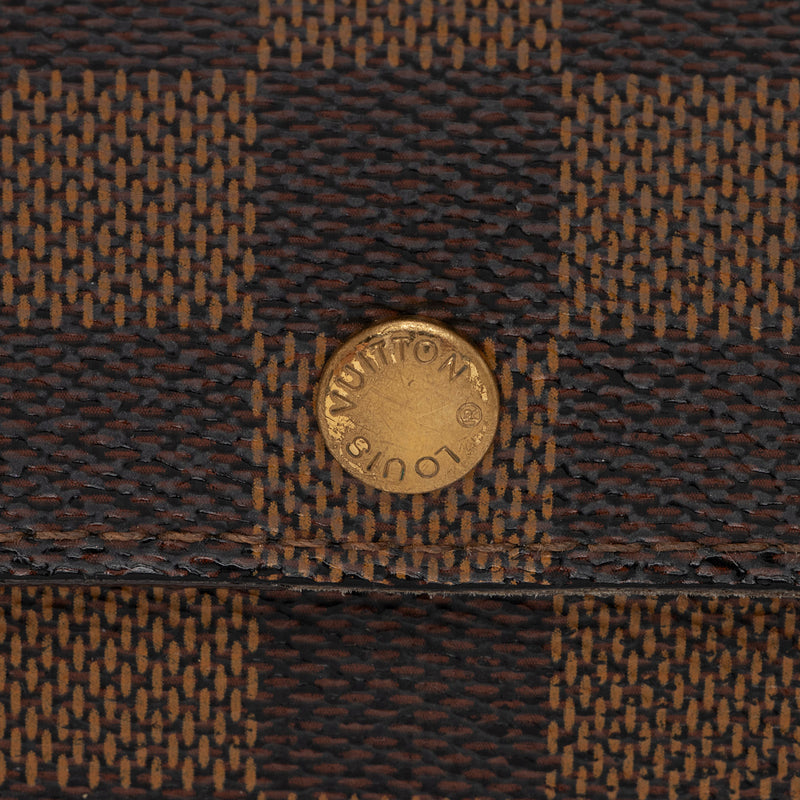 Louis Vuitton sarah wallet Damier print with gold