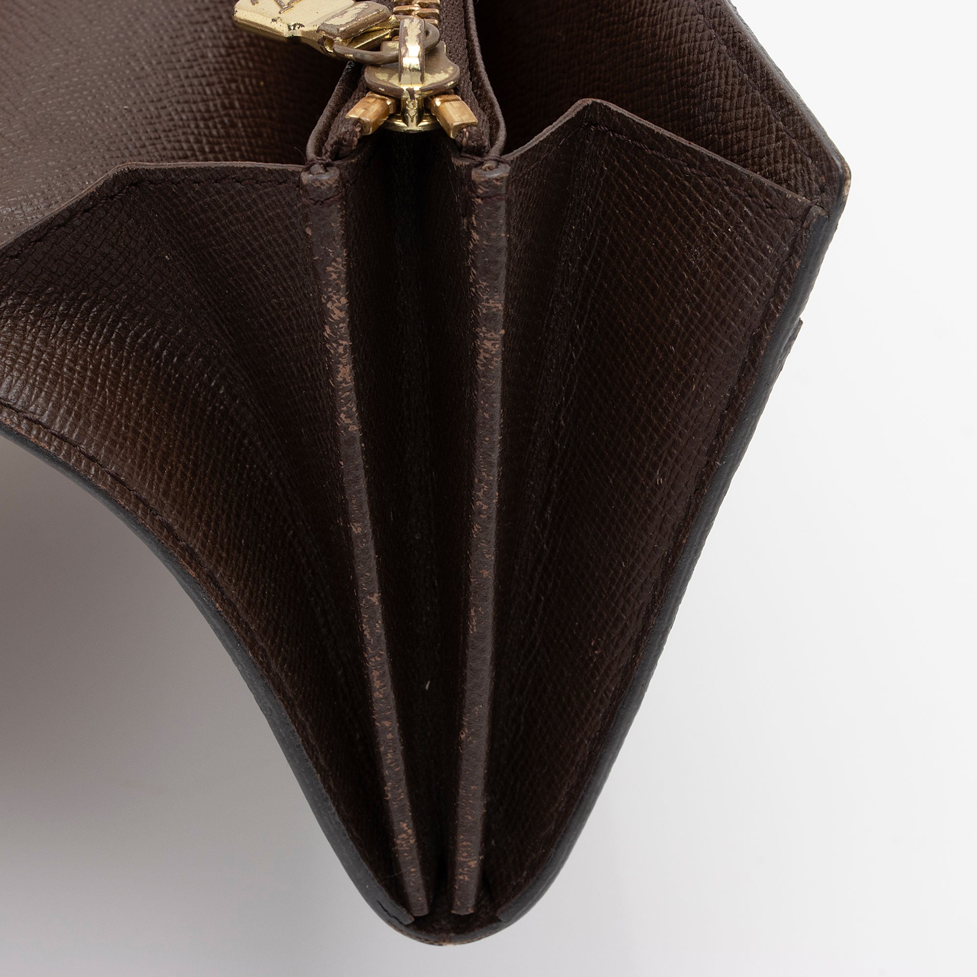 Louis Vuitton Vintage Damier Ebene Sarah Wallet (SHF-sG1xiu)