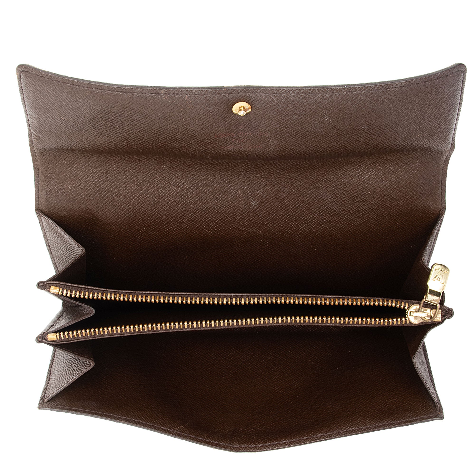 Louis Vuitton Vintage Damier Ebene Sarah Wallet (SHF-sG1xiu)