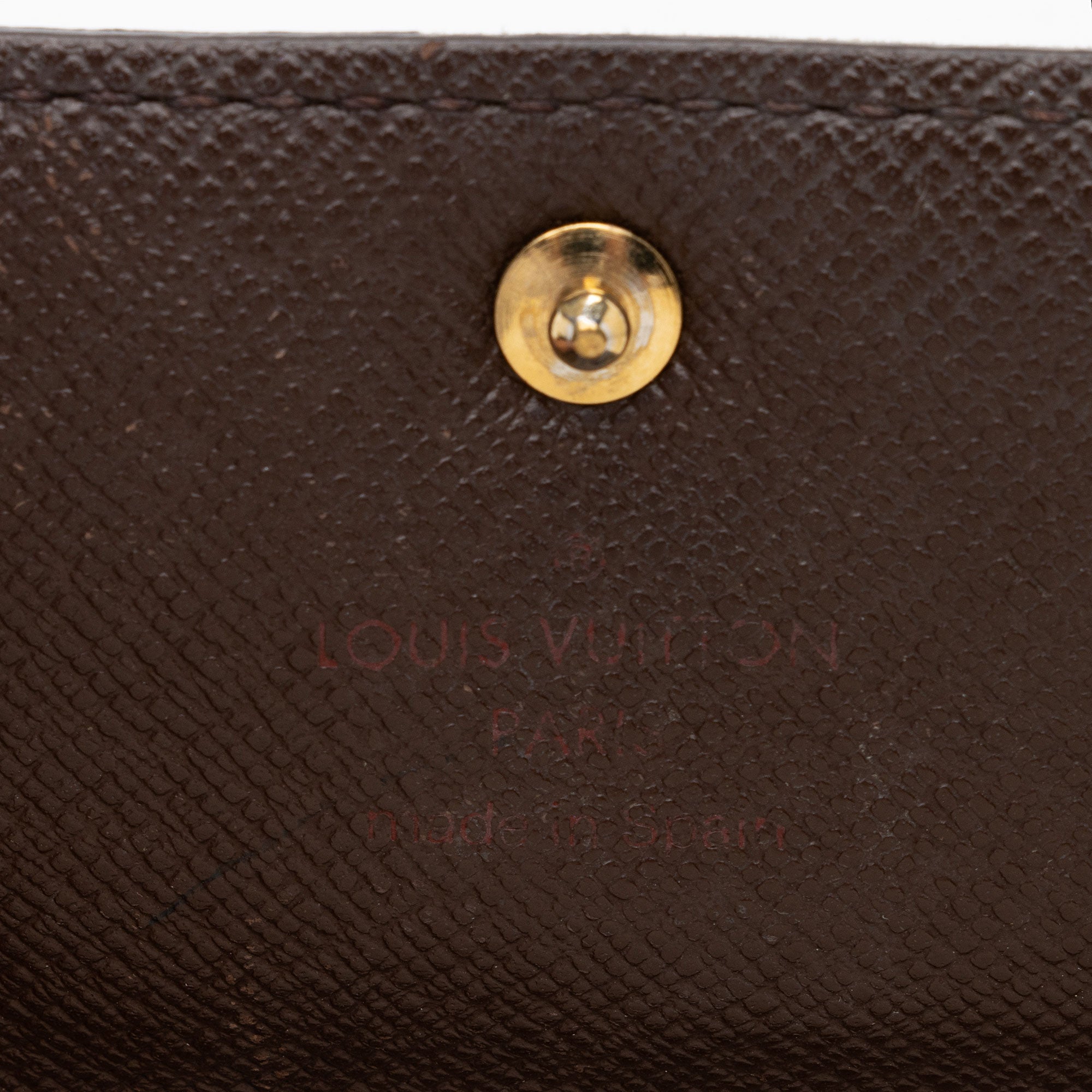 Louis Vuitton Vintage Damier Ebene Sarah Wallet (SHF-sG1xiu)