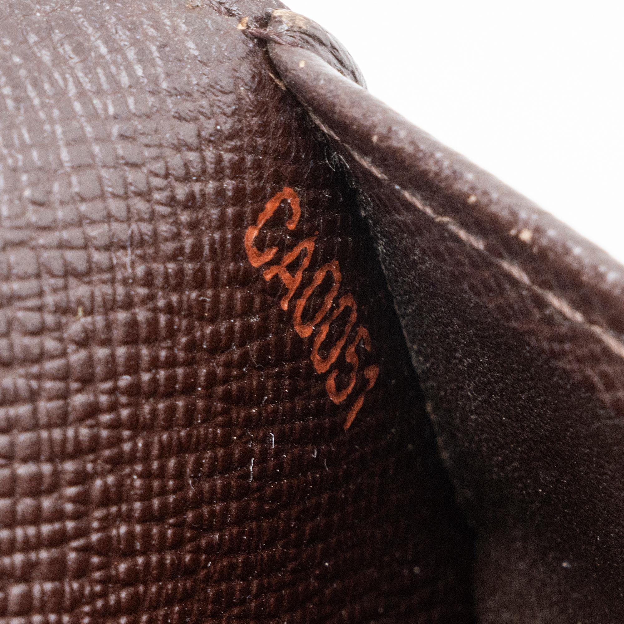 Louis Vuitton Vintage Damier Ebene Small Ring Agenda Cover (SHF-23586)