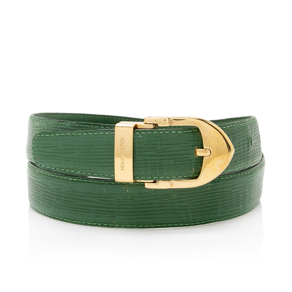 louis vuitton belt green