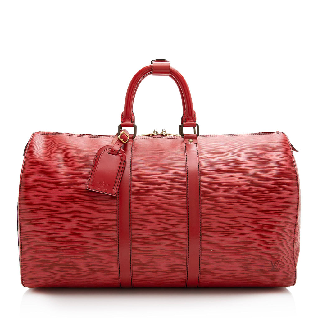 Louis Vuitton Vintage Epi Leather Keepall 45 Duffle Bag (SHF-22789