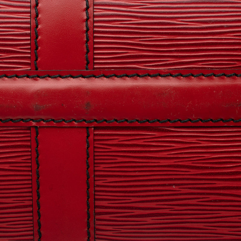 Louis Vuitton Red Epi Leather Keepall 45 Boston Duffle Bag ref