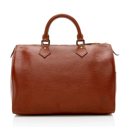Louis Vuitton Speedy 30 Brown Epi Leather