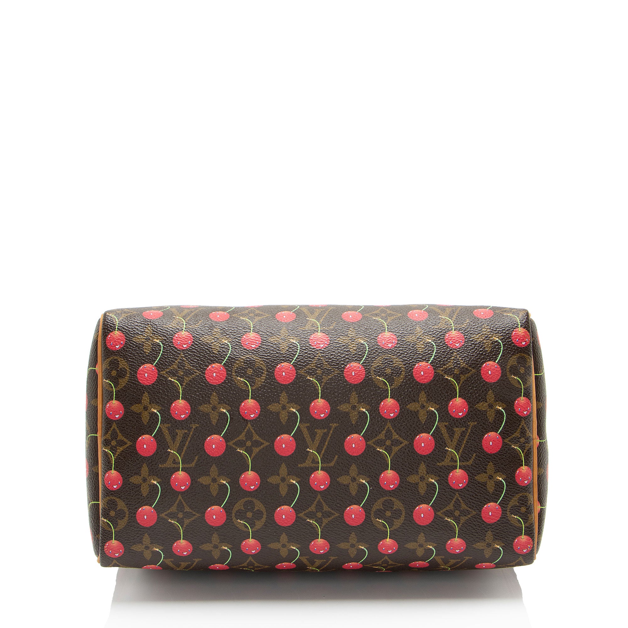 Louis Vuitton Vintage Limited Edition Monogram Canvas Cerises Speedy 25 Satchel