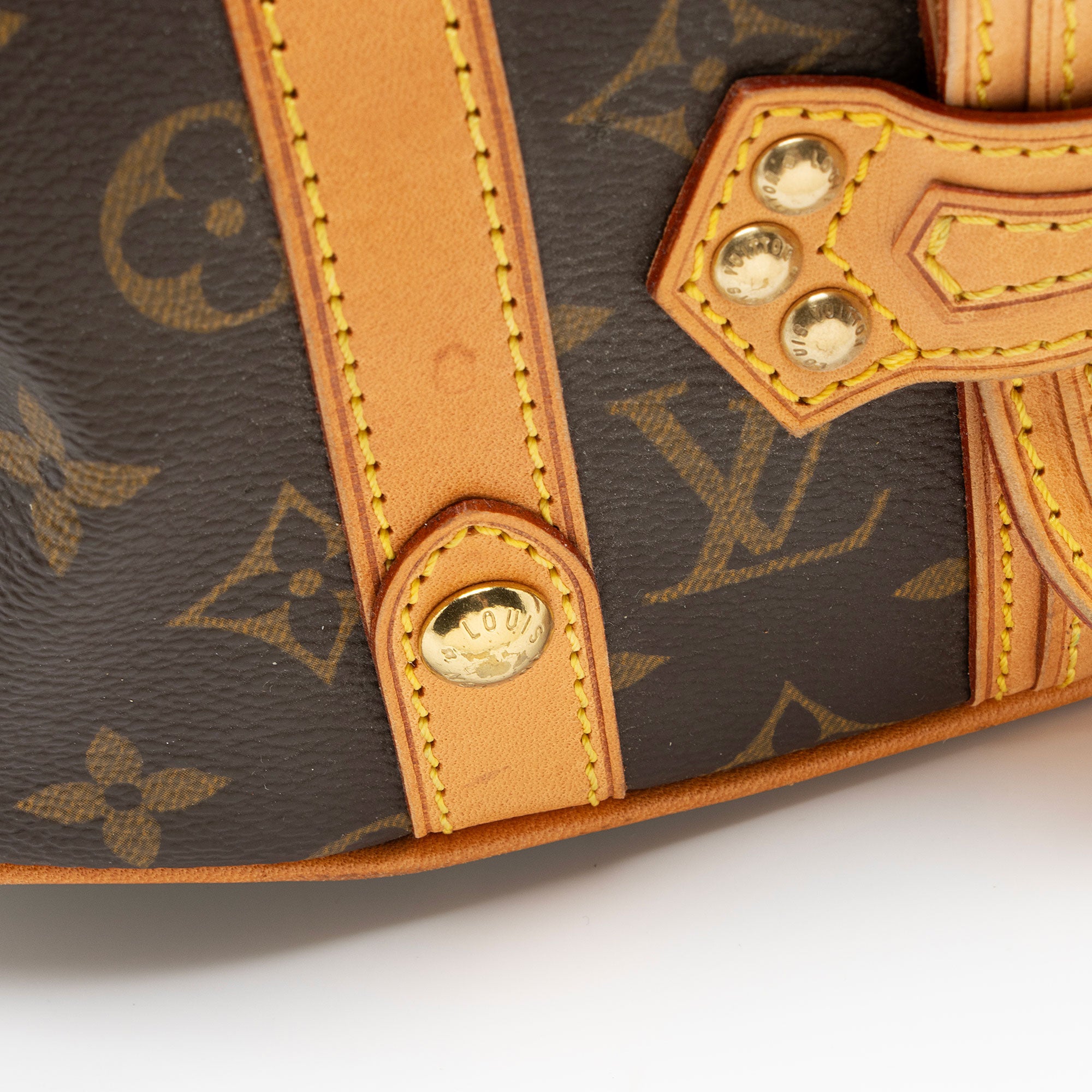Louis Vuitton Vintage Limited Edition Monogram Canvas Theda GM Satchel