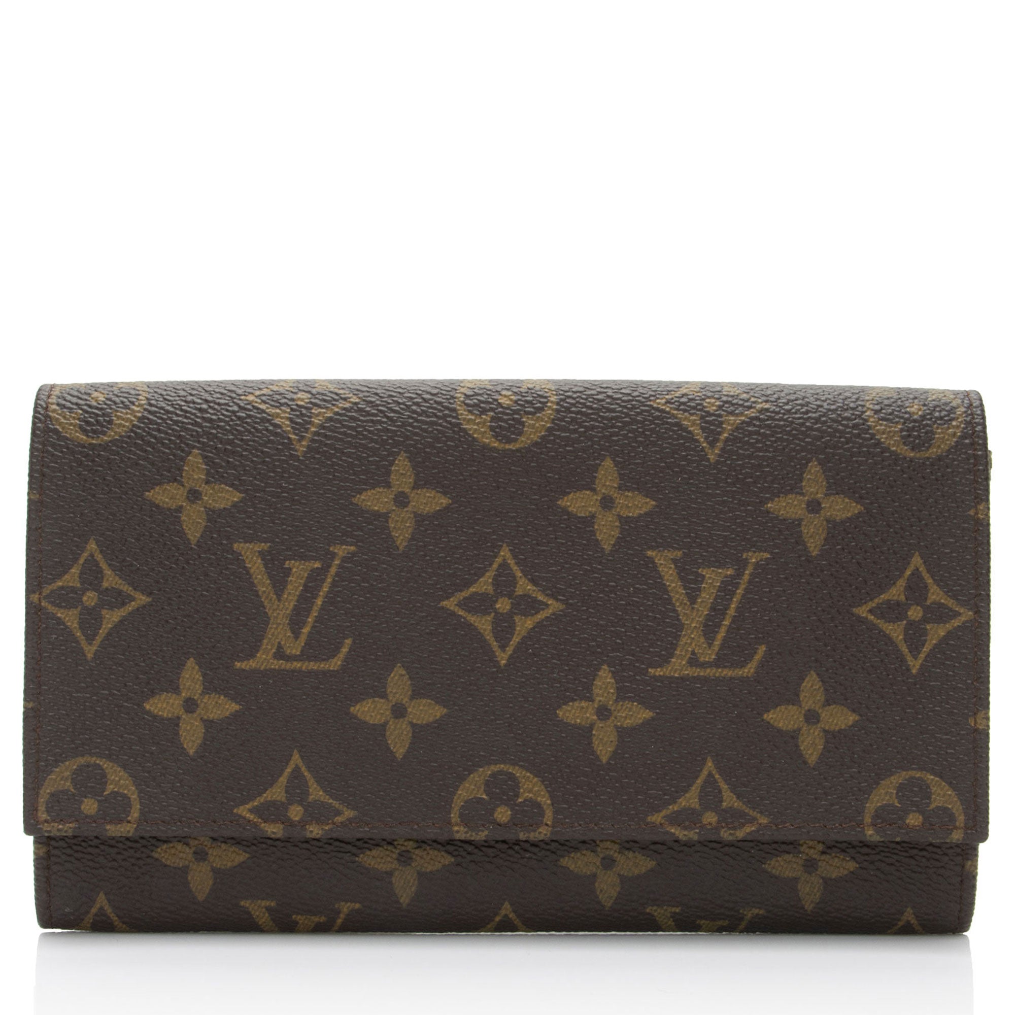 Louis Vuitton Vintage Monogram Canvas Checkbook Wallet (SHF-x8a5wY)