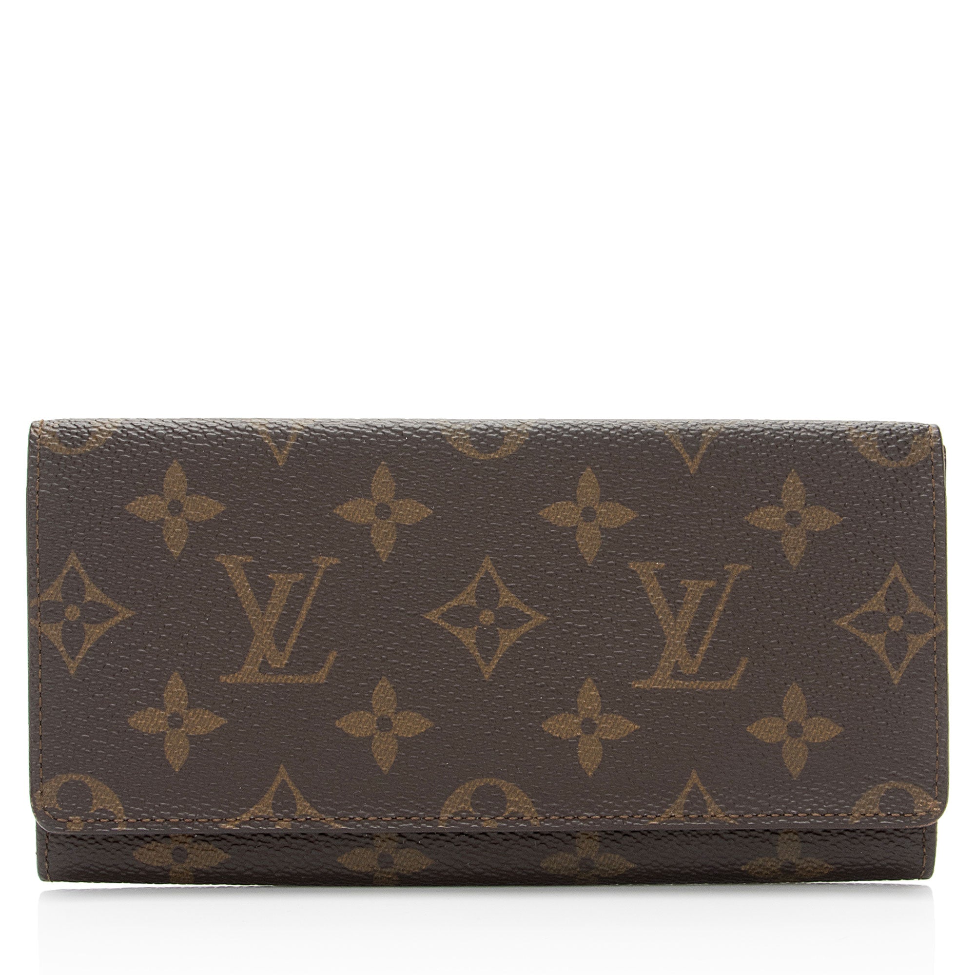 Louis Vuitton Vintage Monogram Canvas Checkbook Wallet (SHF-sqOuTh)