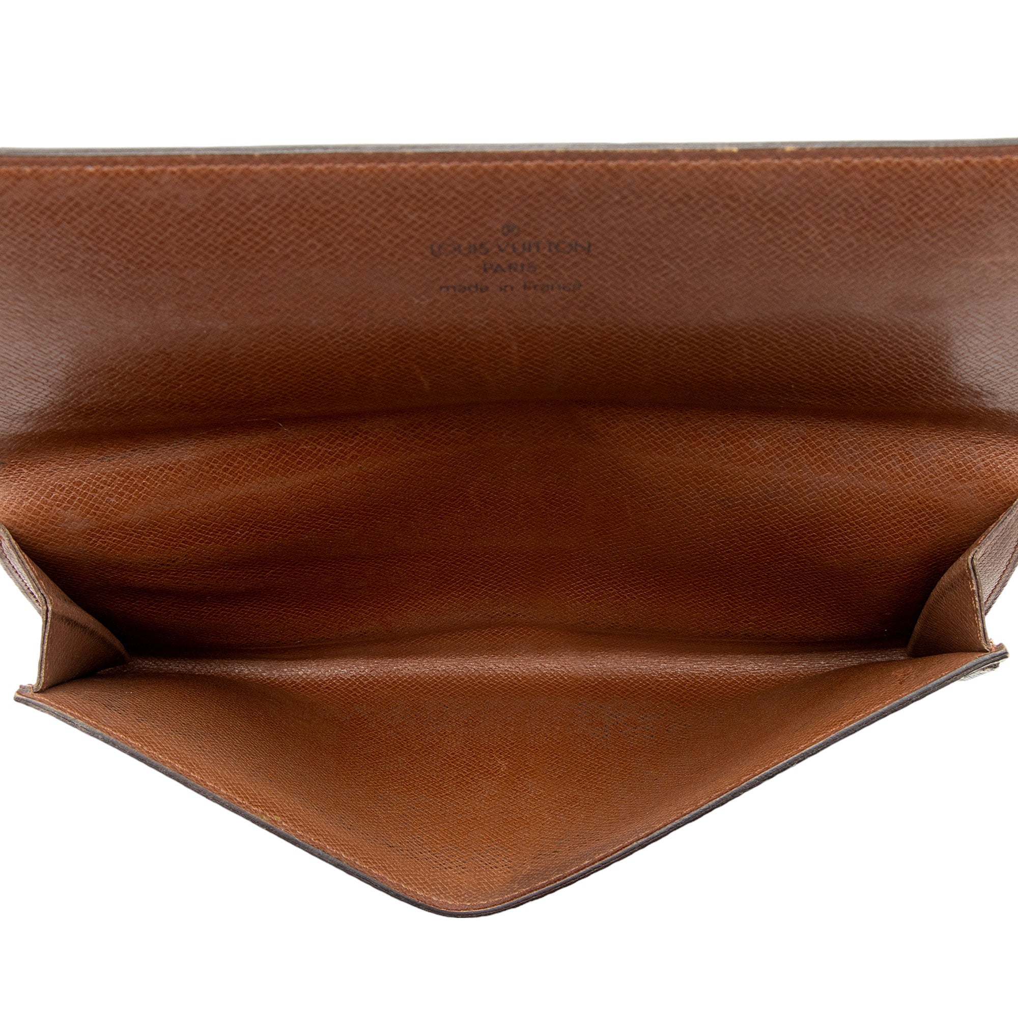 Louis Vuitton Vintage Monogram Canvas Checkbook Wallet (SHF-sqOuTh)