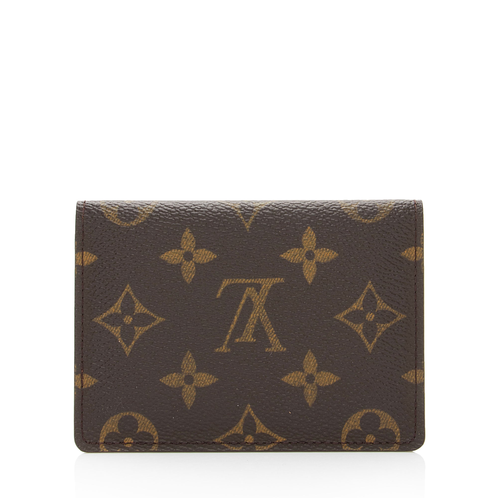 Louis Vuitton Vintage Monogram Canvas Vertical Card Case (SHF-bxpH36)