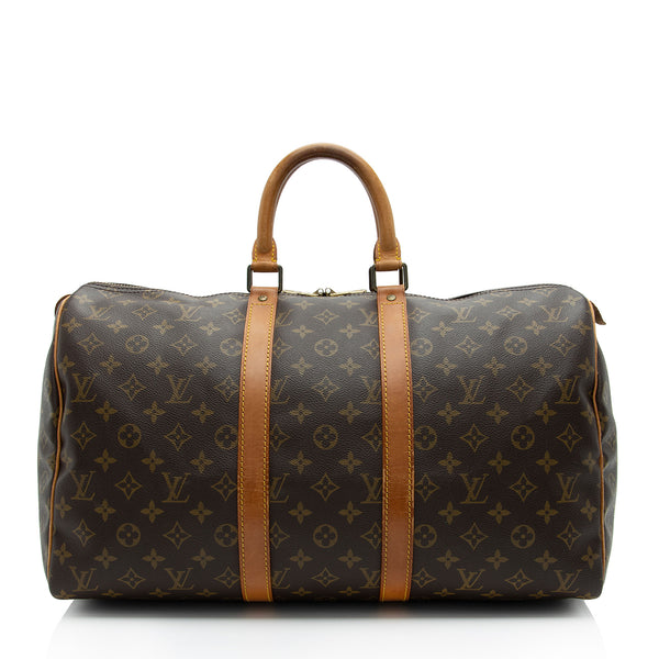 Louis Vuitton Monogram Keepall Bandouliere 45 Duffle Bag with Strap 862244  For Sale at 1stDibs