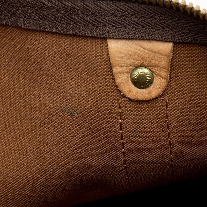 Louis Vuitton Keepall Duffle Bag in Brown and Tan Monogram Coated Canvas -  Rafael Osona Auctions Nantucket, MA