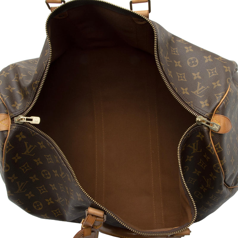 Louis Vuitton Monogram Canvas Keepall 55 Duffle Bag (SHF-AqdA4y