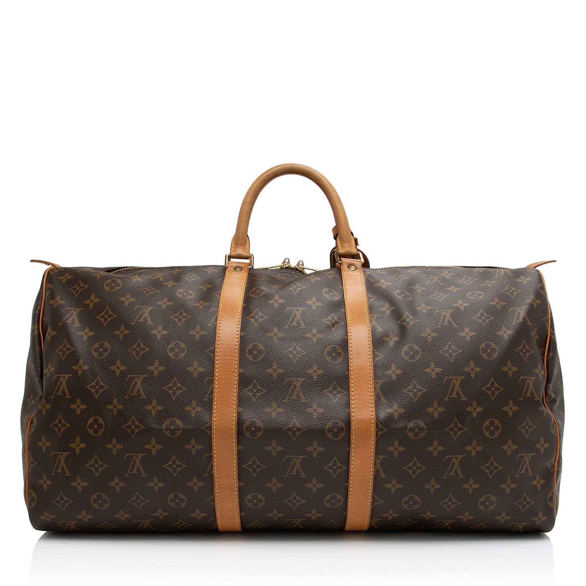 Louis Vuitton Vintage Monogram Canvas Keepall 55 Duffle Bag (SHF-7T21w