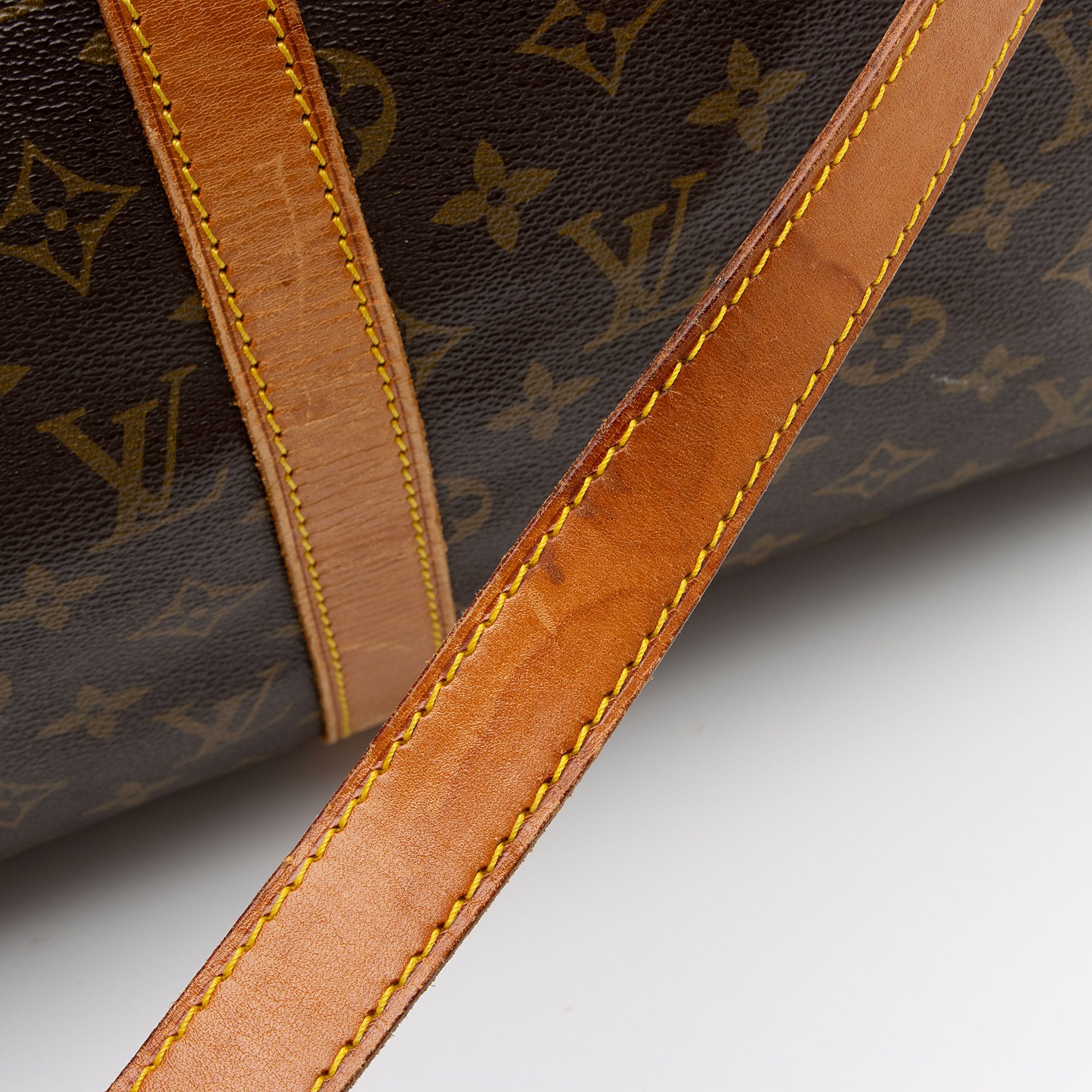 Louis Vuitton Vintage Monogram Canvas Keepall Bandouliere 50 Duffle Bag (SHF-MsNrAx)