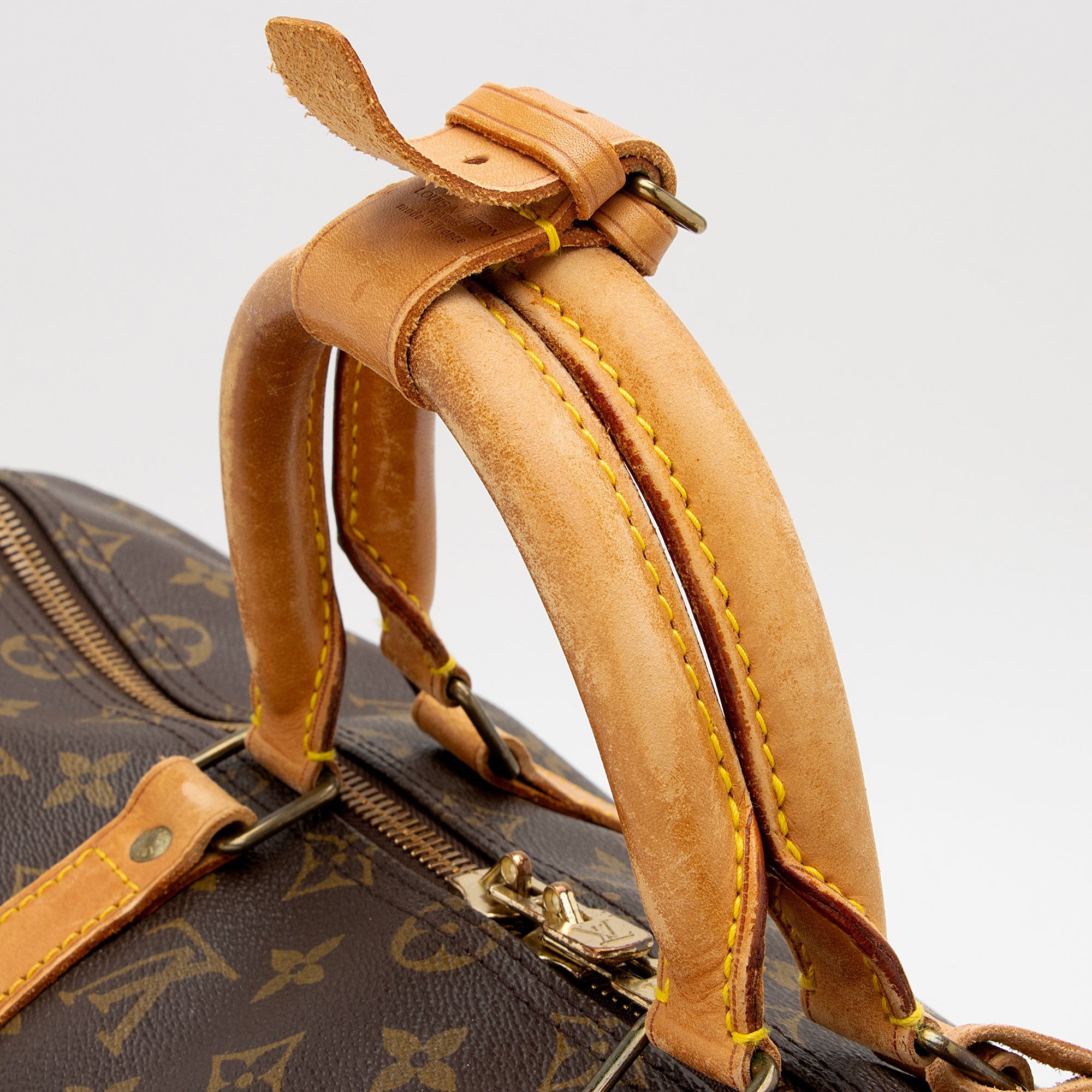 Louis Vuitton Vintage Monogram Canvas Keepall Bandouliere 50 Duffle Bag (SHF-MsNrAx)