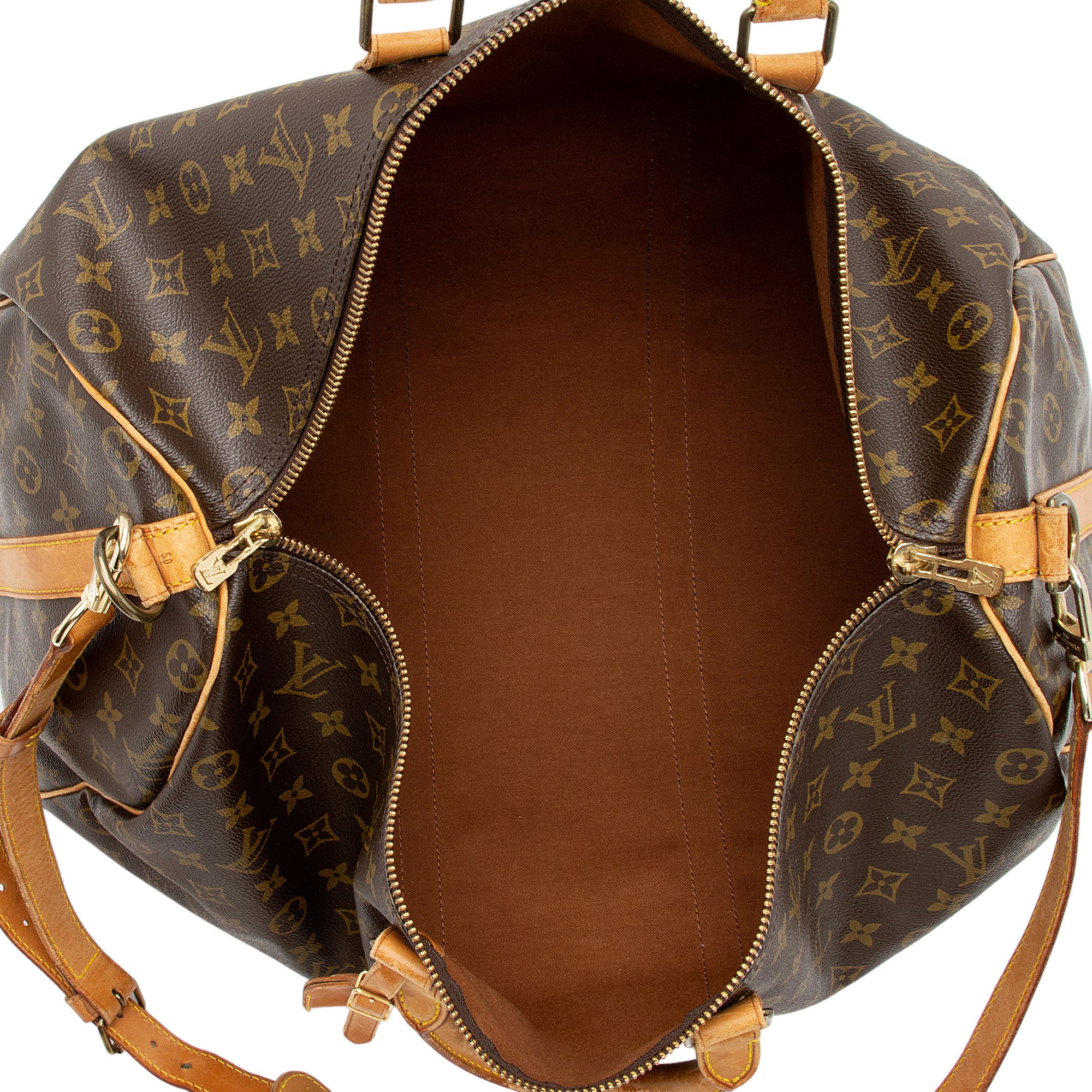 Louis Vuitton Vintage Monogram Canvas Keepall Bandouliere 50 Duffle Bag (SHF-MsNrAx)