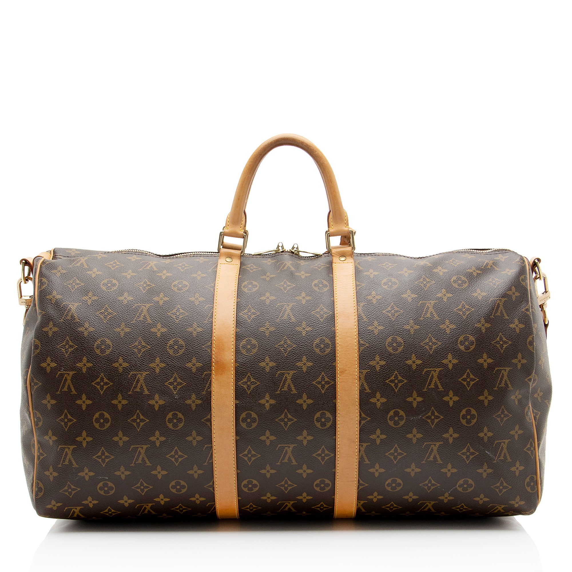Louis Vuitton Vintage Monogram Canvas Keepall Bandouliere 55 Duffle