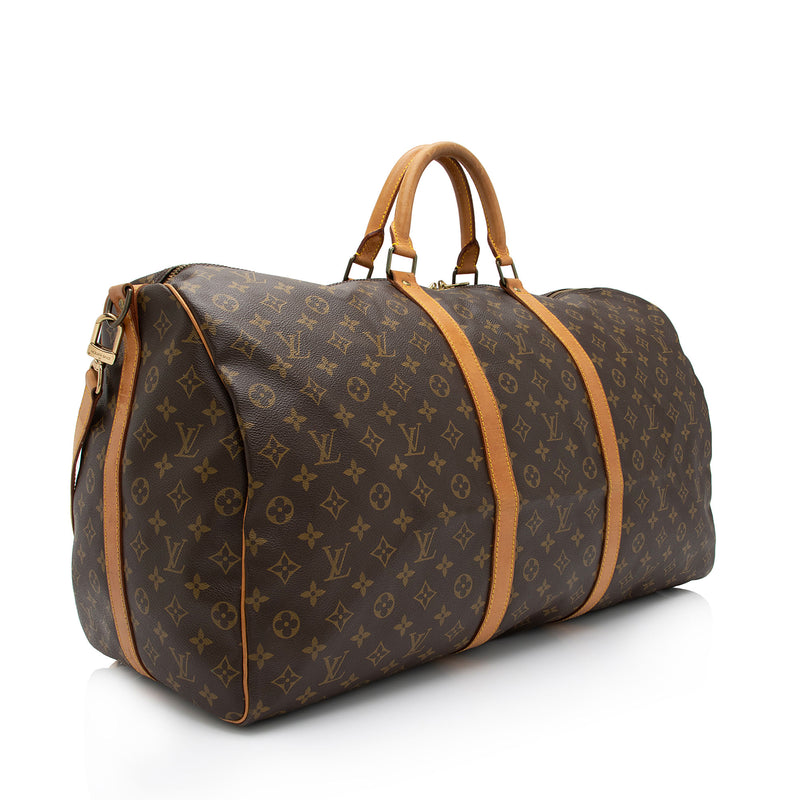Louis Vuitton Keepall Bandouliere Bag Monogram Canvas 60 Brown