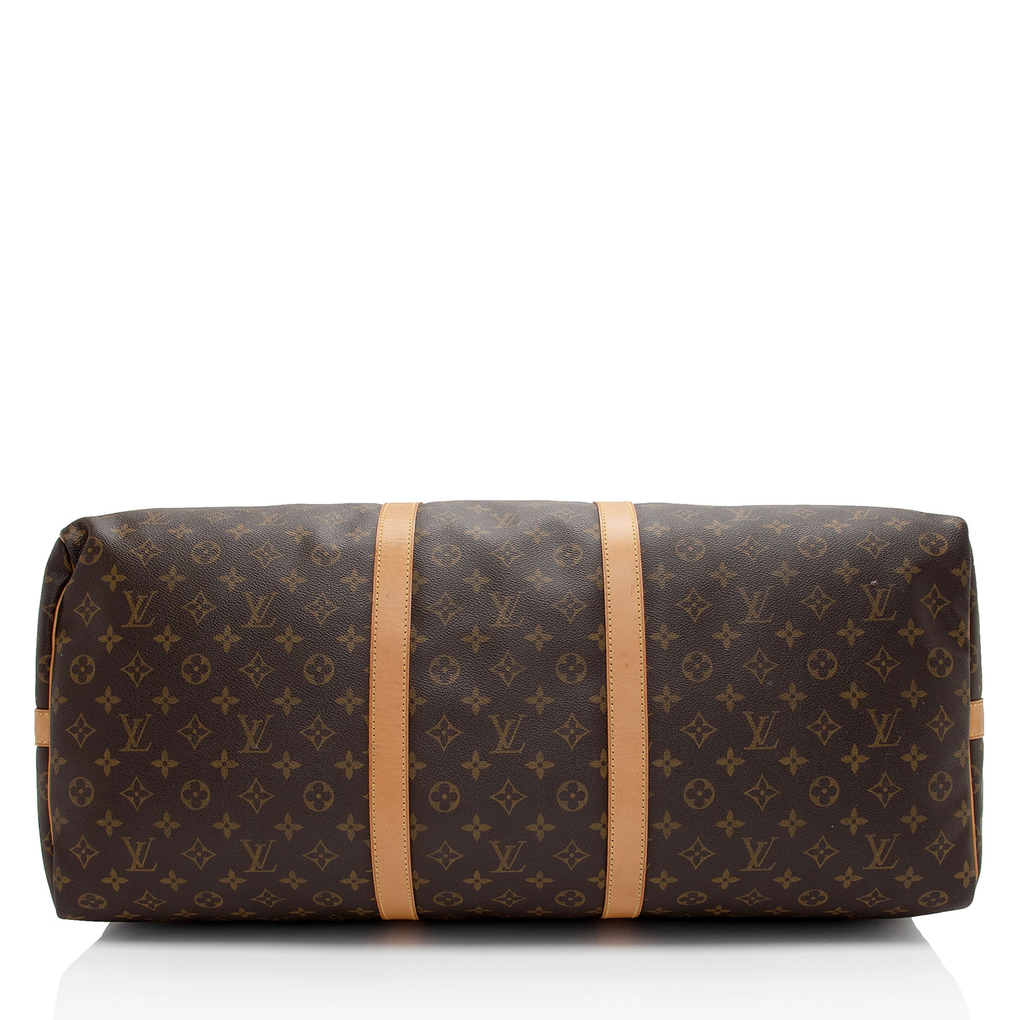 Louis Vuitton Vintage Monogram Canvas Keepall Bandouliere 60 Duffle Bag (SHF-1obcrO)