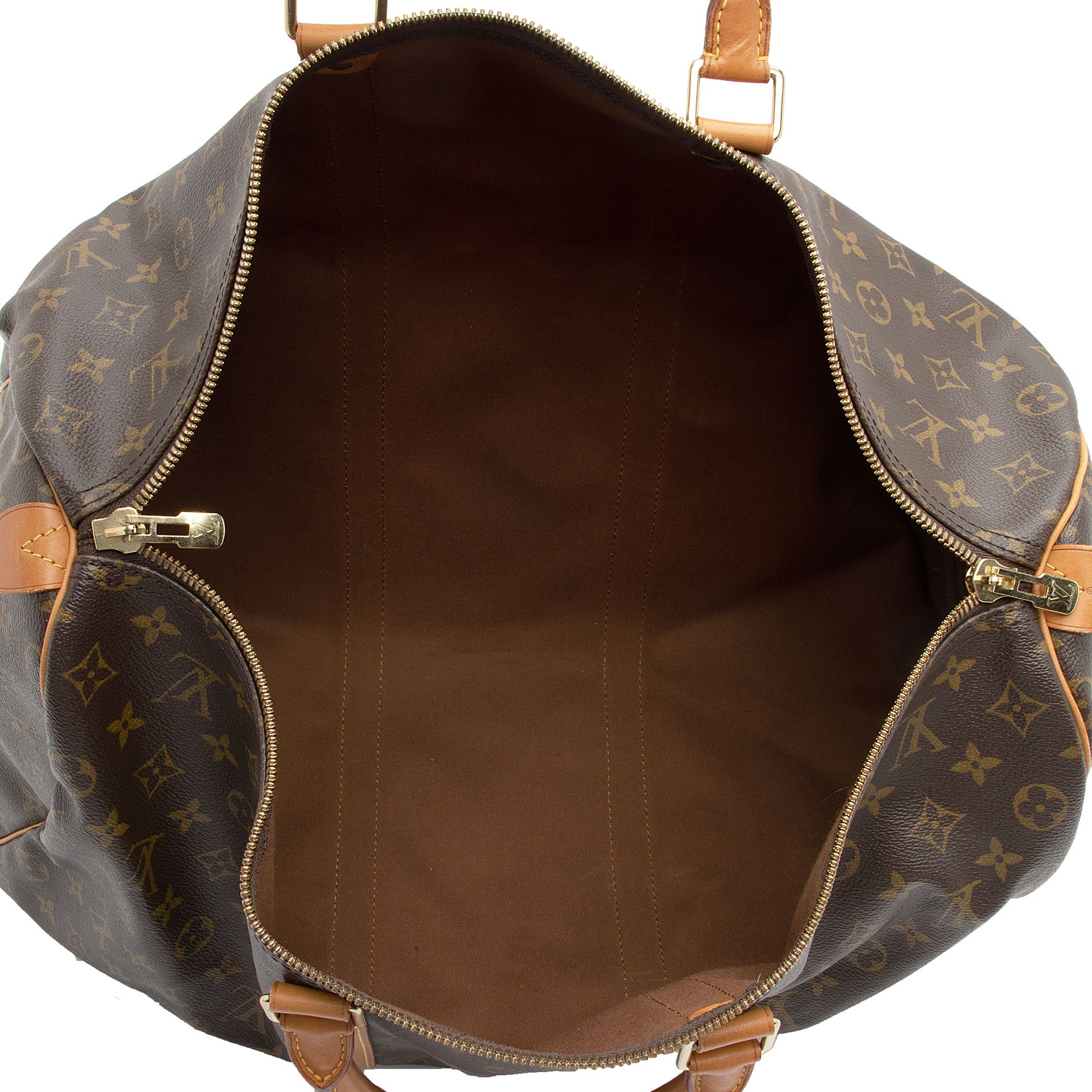 Louis Vuitton Vintage Monogram Canvas Keepall Bandouliere 60 Duffle Bag (SHF-1obcrO)