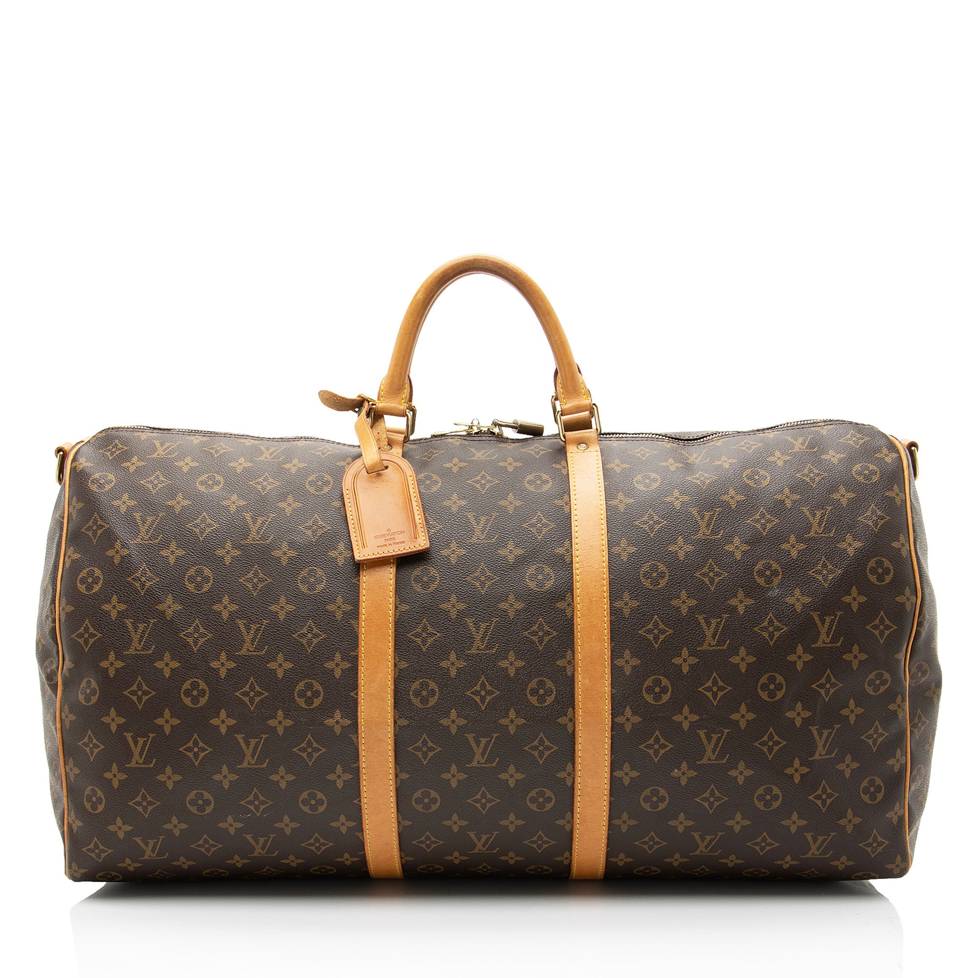 Louis Vuitton Vintage Monogram Canvas Keepall Bandouliere 60 Duffle