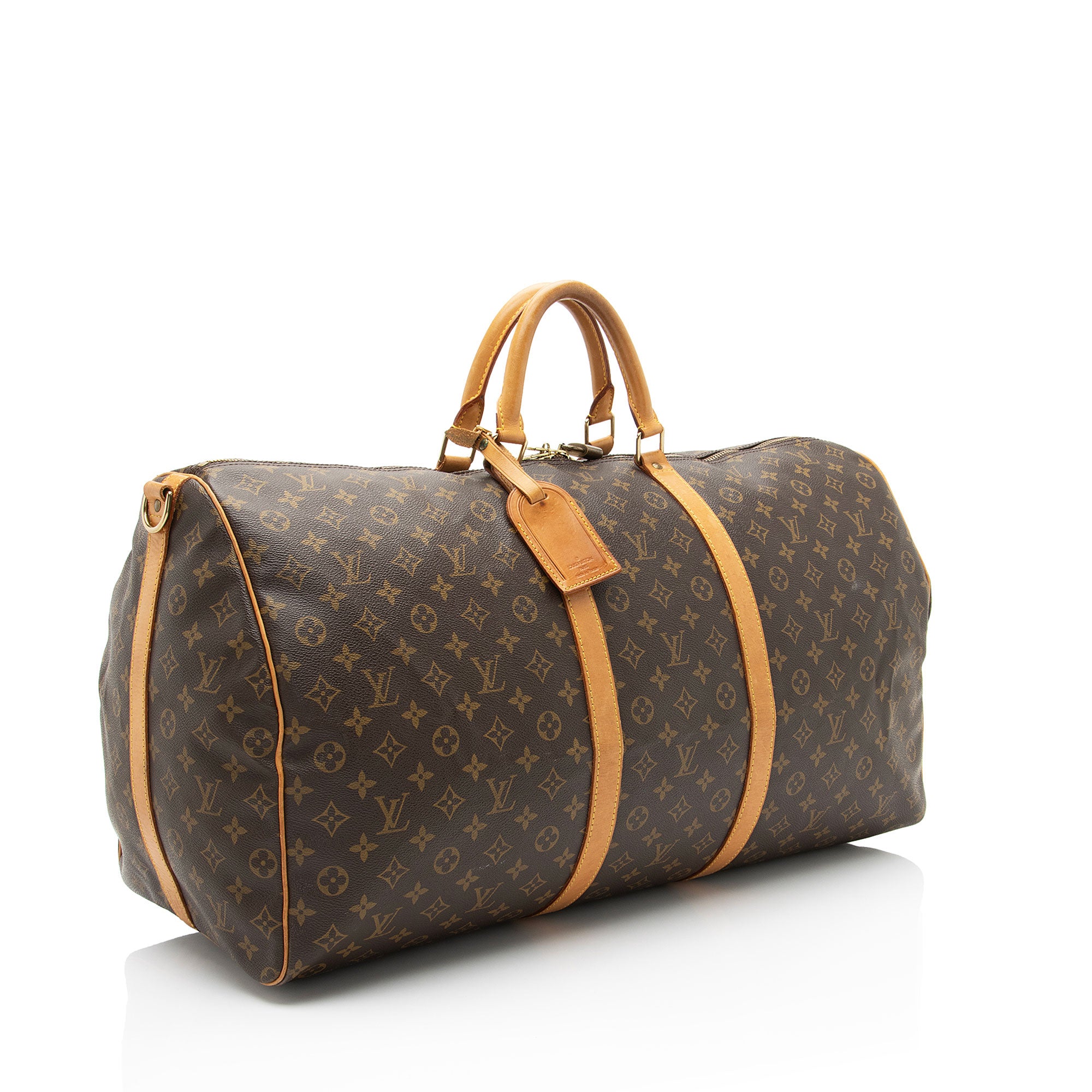 Louis Vuitton Vintage Monogram Canvas Keepall Bandouliere 60 Duffle