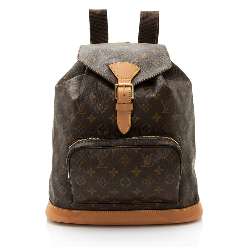 Louis Vuitton Montsouris Backpack GM Brown Canvas/Leather