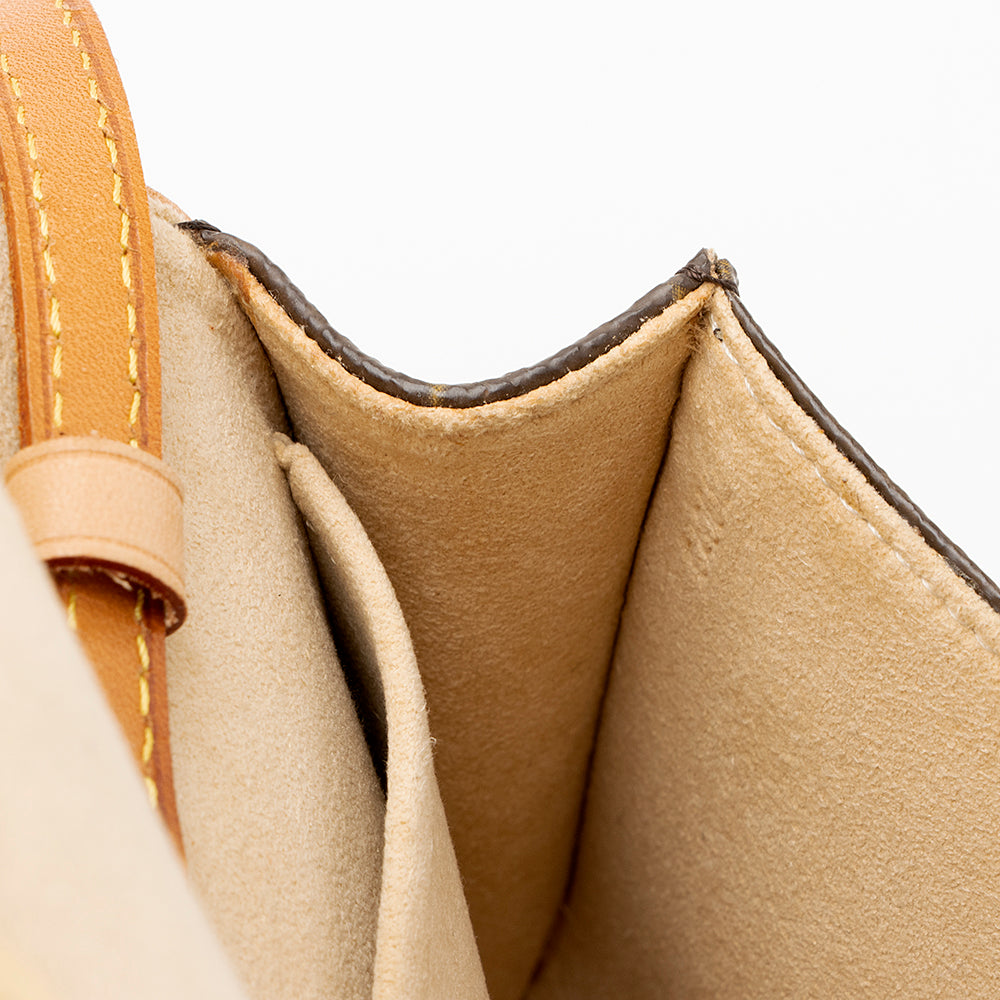 Louis Vuitton Vintage Monogram Canvas Pochette Twin GM Shoulder Bag (SHF-20793)