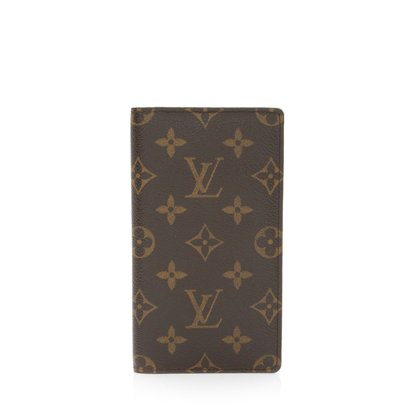 Louis Vuitton Vintage Monogram Canvas Pocket Agenda Checkbook Cover  (SHF-L6iJGu)