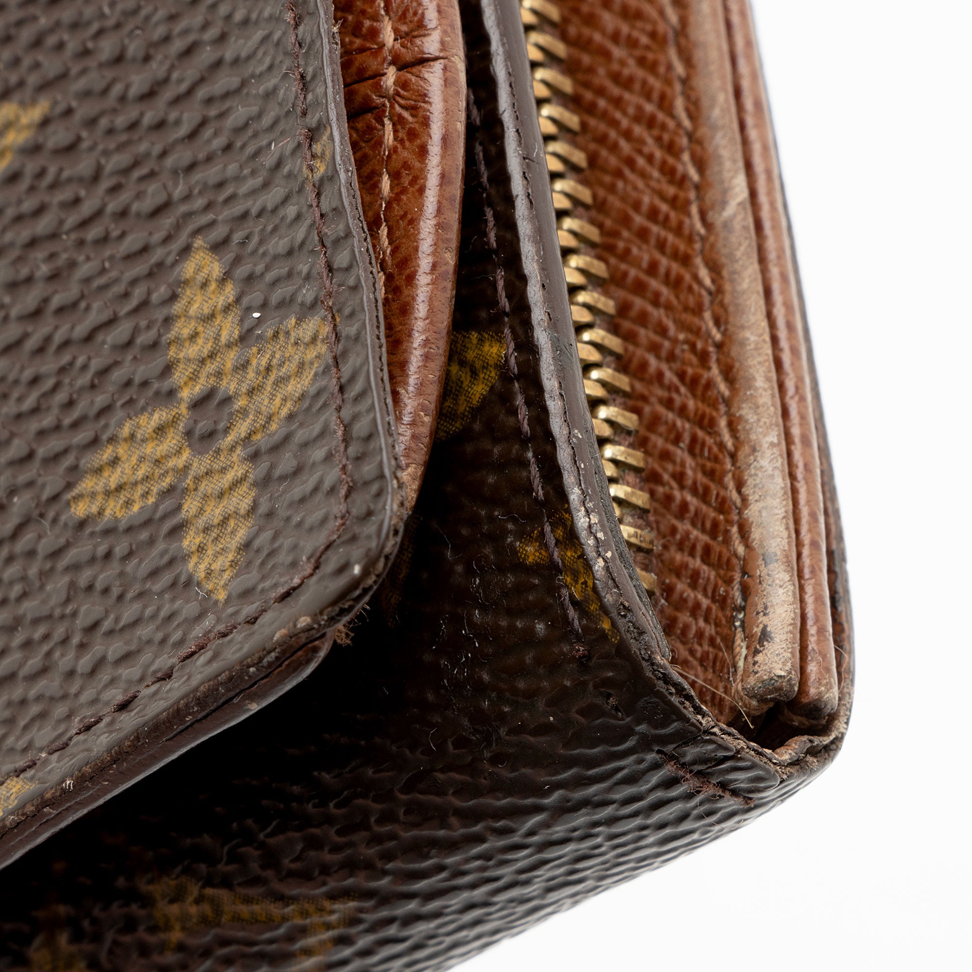 Louis Vuitton Vintage Monogram Canvas Porte Monnaie Tresor Wallet